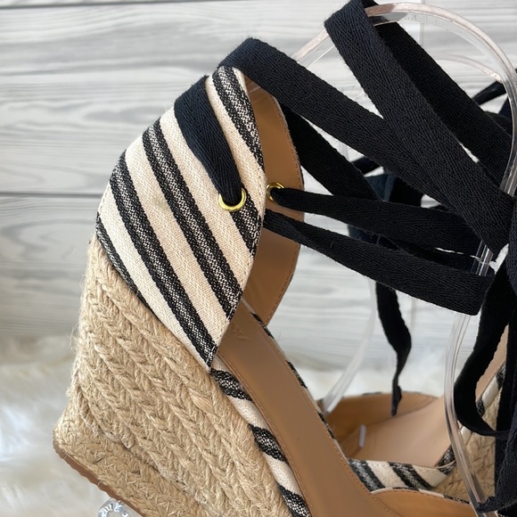 J. Crew Stripped Espadrille Wedges - Picture 4 of 10